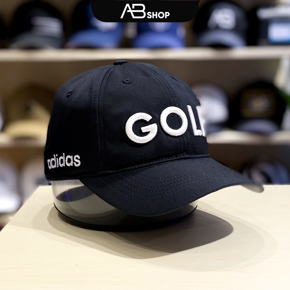Mũ Lưỡi Trai Adidas Nam Cao Cấp Nón Golf Thể Thao Đen Chữ Trắng AB-30202