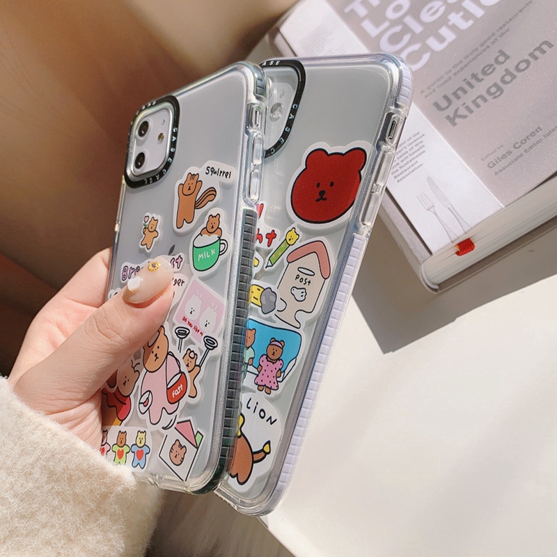 Ốp điện thoại in hình gấu hoạt hình cho Iphone 5/5S/6/6plus/6S/6S plus/6/7/7plus/8/8plus/X/XS/XS Max/11 64 | BigBuy360 - bigbuy360.vn