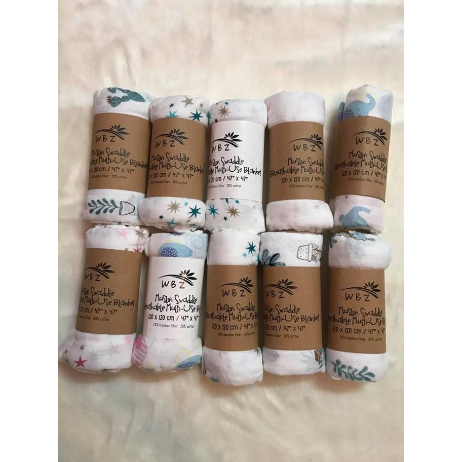 Khăn Tắm Sợi Tre Aden Cuộn Muslin