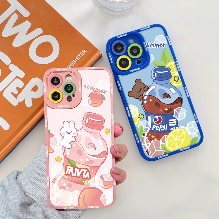 Ốp lưng iphone cạnh vuông lỗ camera gấu pepsi 6/6splus/7/7plus/8/8plus/x/xs/11/12/13/pro/max/plus/promax-SALE HOT Y2-3