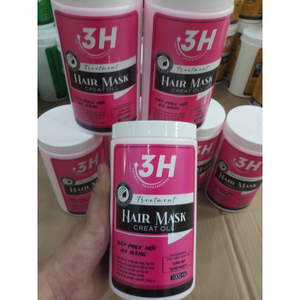 Hấp Dầu Xả Tóc Phục Hồi 3H 1000ml | Hương Hoa Anh Đào