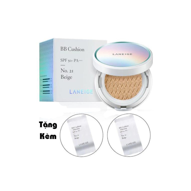 PHẤN NƯỚC Kiềm Dầu Laneige BB Cushion Pore Control SPF50+ PA+++[Set 2 lõi]