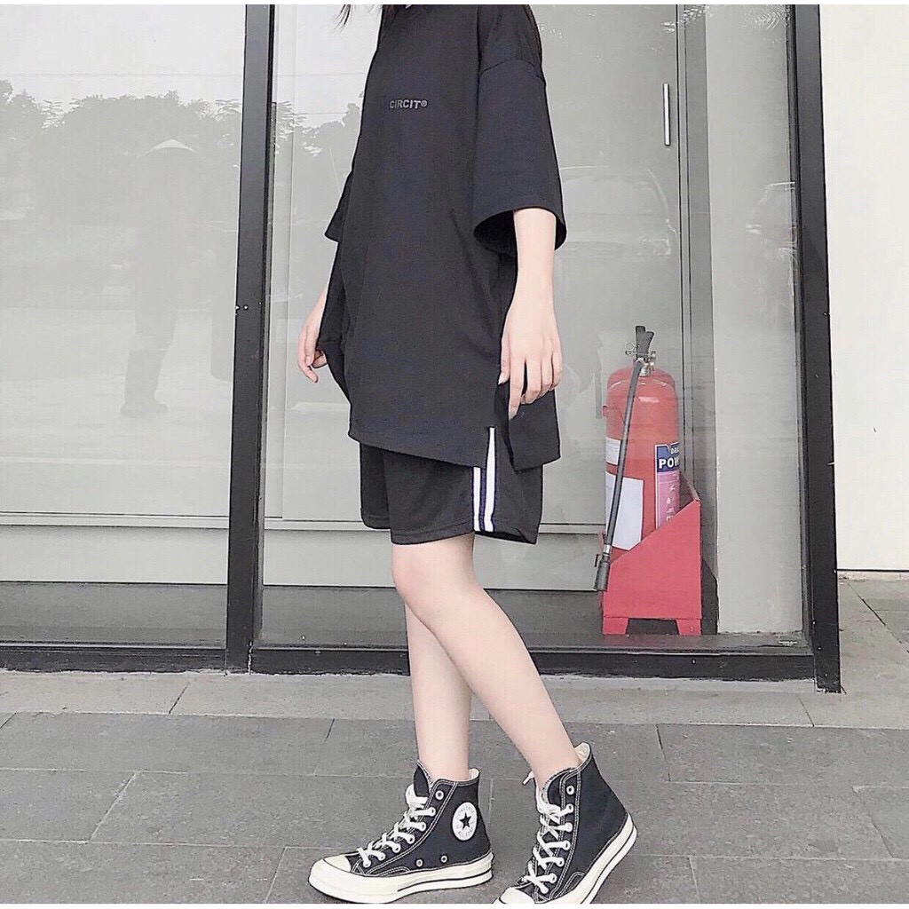 ( Sản phẩm tặng ) Quần đùi short nam nữ thun phối line sọc ống rộng unisex Rio ulzzang (Ảnh thật) | BigBuy360 - bigbuy360.vn