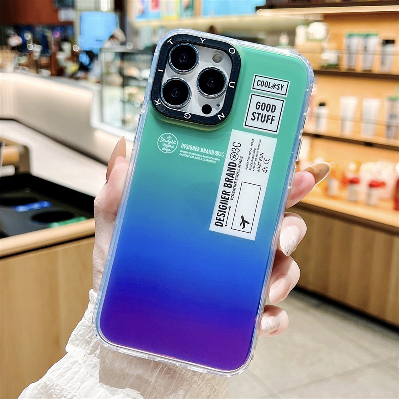 Ốp Điện Thoại Màu Laser Mờ Sang Trọng Chống Sốc Cho iPhone 11 Pro Max X XR XS Max SE 2022 7 8 Plus SE 2020