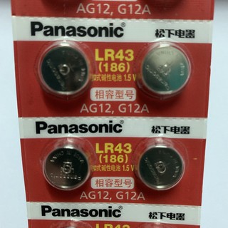 Pin LR43 186 Panasonic Alkaline Vỉ 2 Viên Hàng Nhập Khẩu