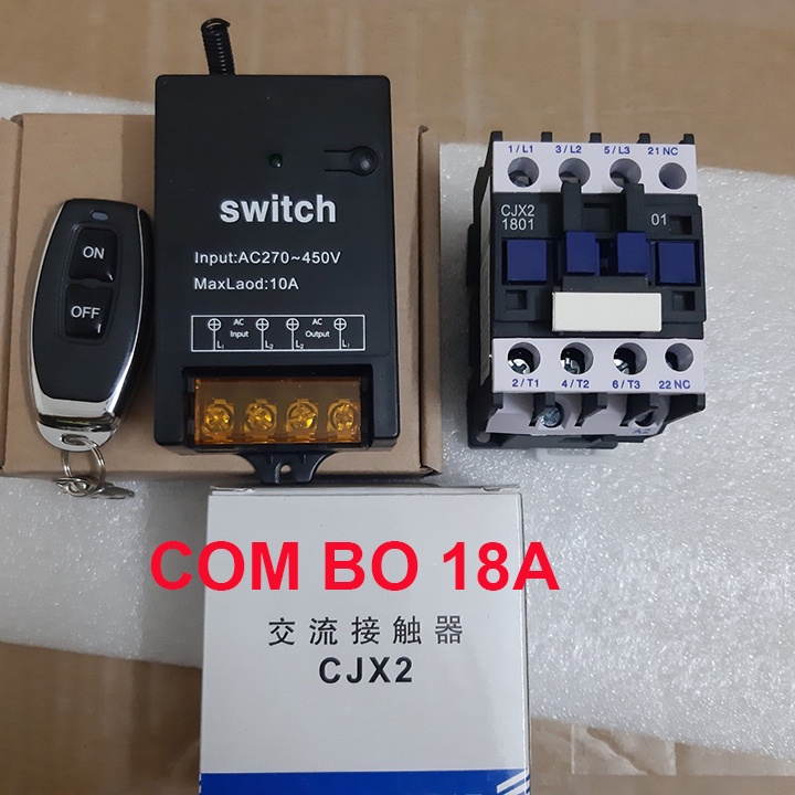 Công tắc điều khiển từ xa 3 pha 380v công suất 18A , 25A, 32A