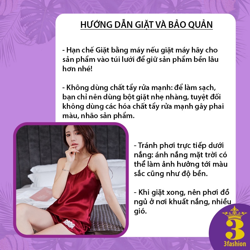 Bộ Đồ Ngủ Hai Dây Sexy Chất Lụa Bền Đẹp Mềm Mịn Rũ Nhẹ Thoáng Mát Không Nhăn, Không Xù - MSP N01