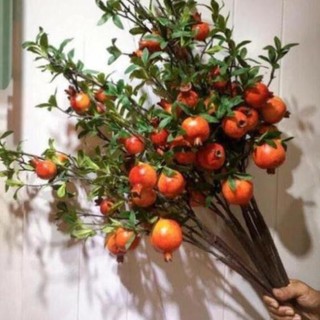 Cành lựu giả trang trí cao cấp giống thật 99%