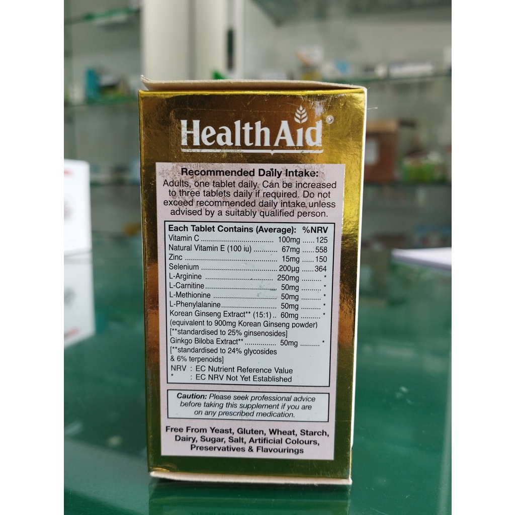 Healthaid Sexovit forte – Viên uống tăng cường sinh lý nam và nữ, tăng ham muốn và giảm xuất tinh sớm (lọ 30 viên)