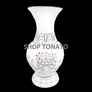 BÌNH BÔNG,LỌ HOA BẠCH NGỌC 03 CAO 17.5CM,20CM,23CM,25CM