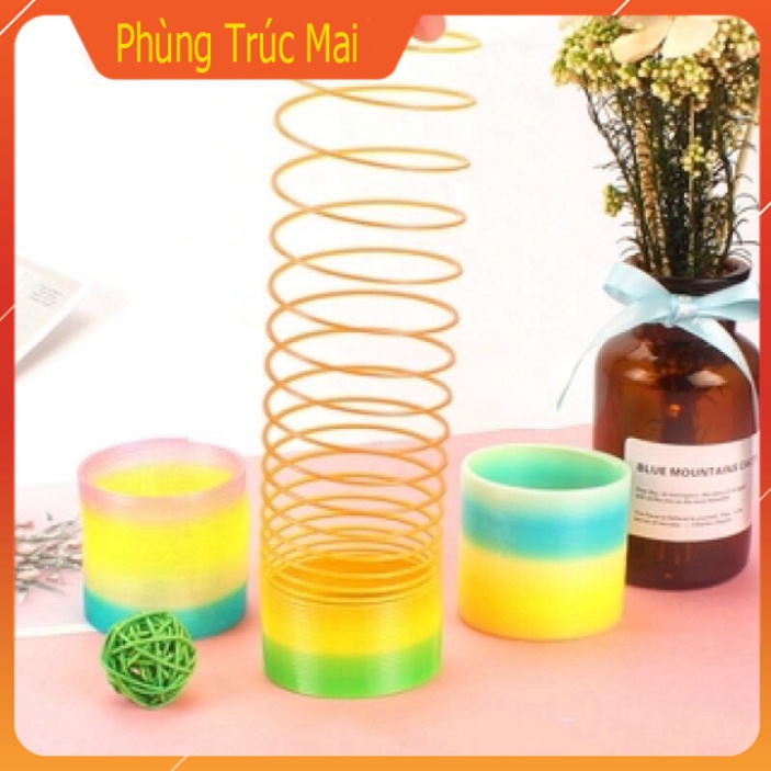 Đồ Chơi Lò Xo Ma Thuật Màu Cầu Vồng Cho Bé , Đồ chơi cho bé