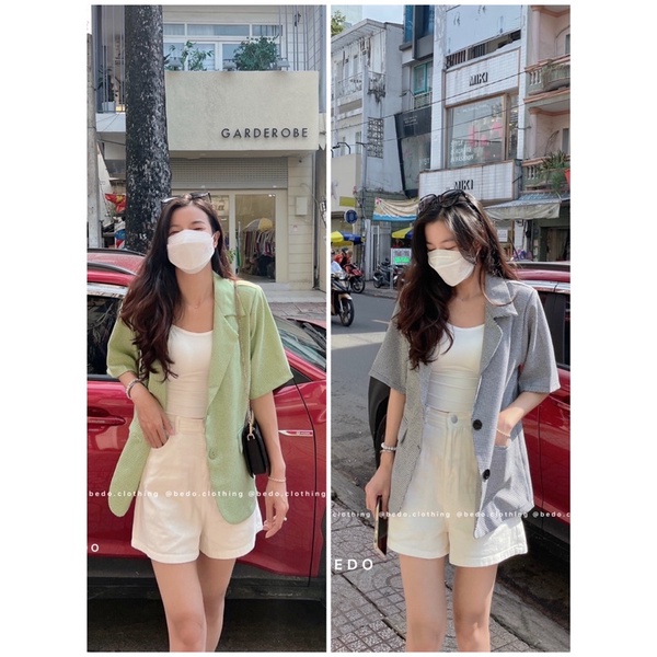 ÁO BLAZER KẺ