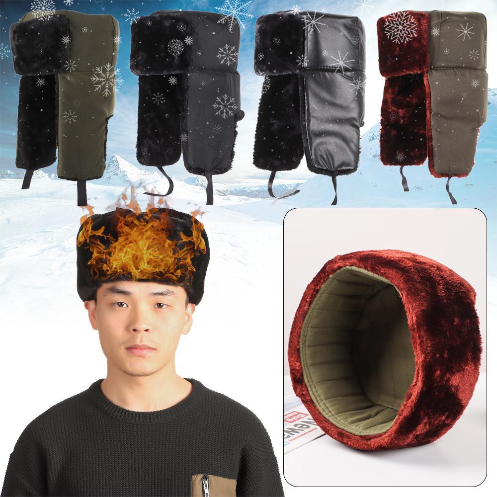 Xiantin Mũ Trượt Tuyết Mùa Đông Phủ Lông Dày Ấm Áp Ushanka Nga