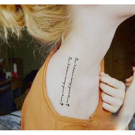 Hình xăm dán chữ kí mẫu chữ bé xinh 10x6cm_ mua 5 tặng 1 mini tattoo