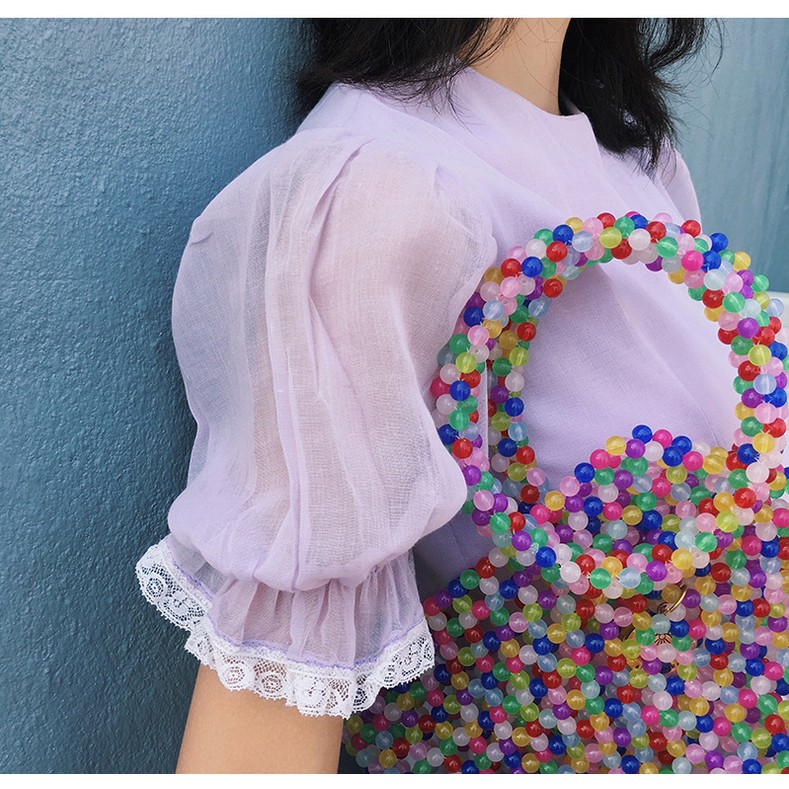 Chuỗi Hạt acrylic Trong Suốt 12-16mm Dùng Để Làm Đồ Trang Sức Thủ Công | BigBuy360 - bigbuy360.vn