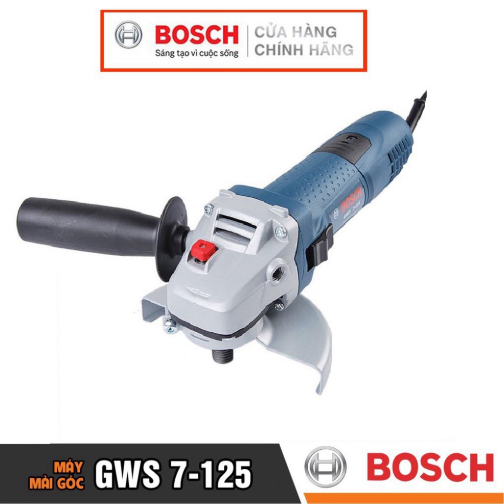 [HÀNG CHÍNH HÃNG] Máy Mài Góc Bosch GWS 7-125 (125MM-720W) , Giá Cạnh Tranh, Chất Lượng Hàng Đầu