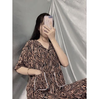 Bộ pijama lụa MANGO vải siêu mát mịn