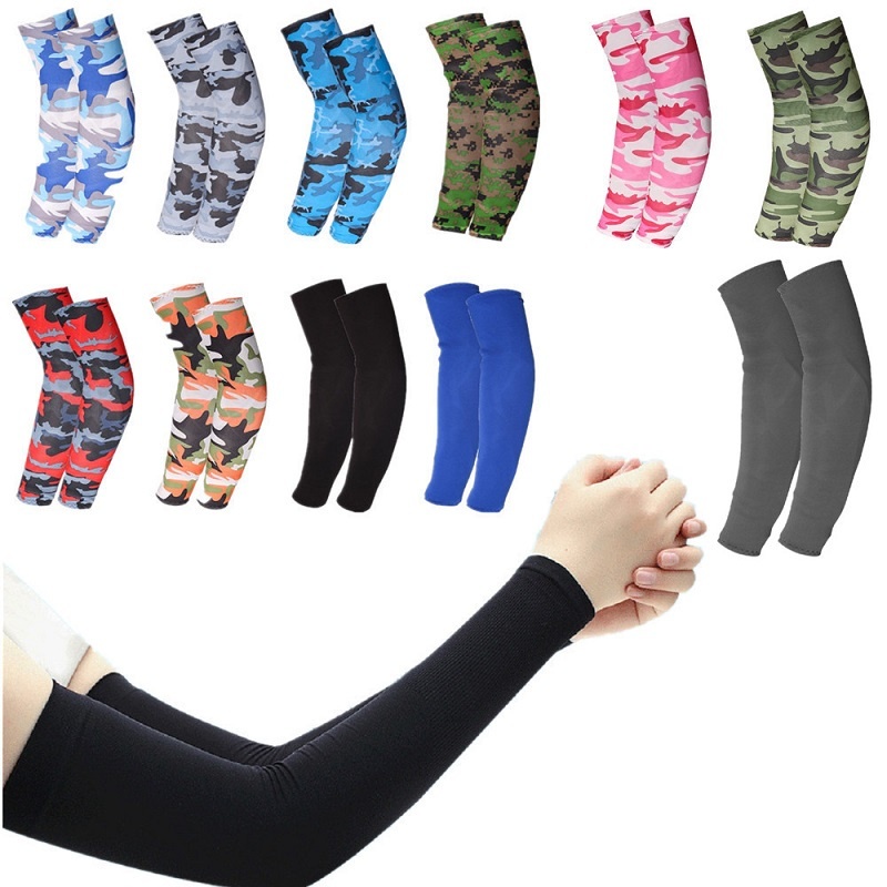 Găng Cánh Tay Chống Tia UV Thoáng Khí Bảo Vệ An Toàn Khi Chạy Xe Mô Tô Thể Thao Ngoài Trời Cho Nam Và Nữ