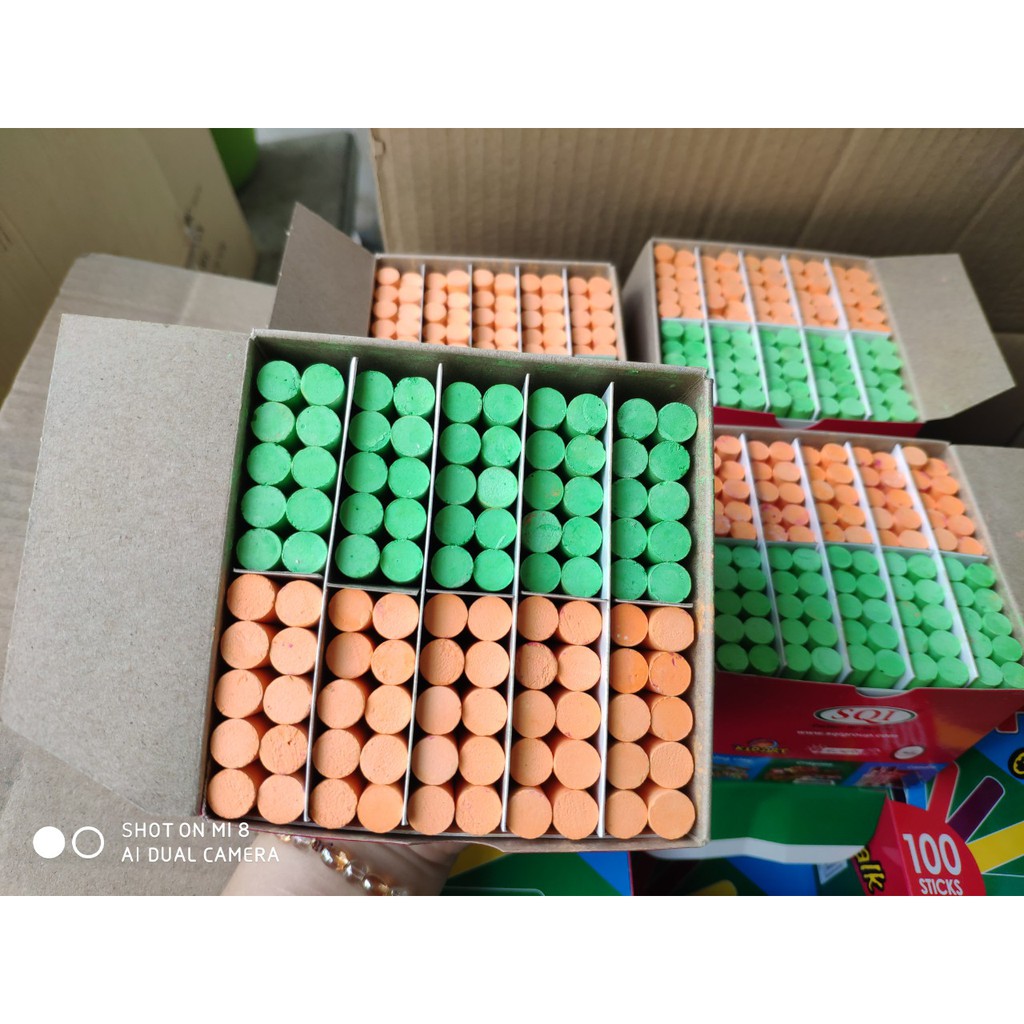 PHẤN VIẾT BẢNG ÍT BỤI HI CHALK - 2 màu