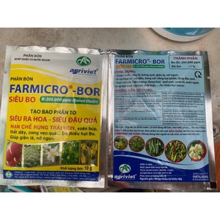 PHÂN BÓN LÁ SIÊU RA HOA ĐẬU QUẢ Farmicro- Bor SIÊU Bo