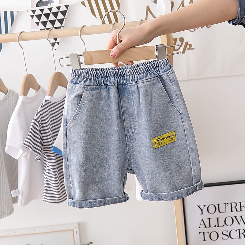 Quần short cotton in hoạt hình kiểu Hàn Quốc thời trang mùa hè cho bé trai
