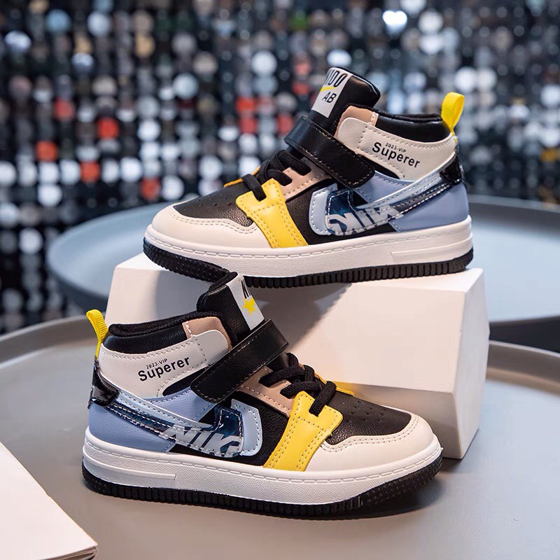 Giày thể thao cao cổ cho bé trái bé gái năng động cá tính đi chơi đi học thoải mái 206 - 806