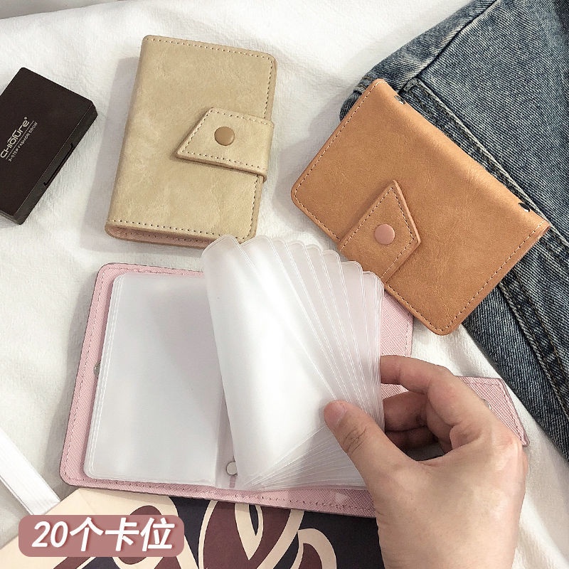 【Giao Hàng Nhanh】 Ví Đựng Thẻ Xe Buýt/Tiền Xu/Thẻ Xe Buýt Nhiều Ngăn Chống Va Đập Phong Cách Retro Dành Cho Nữ