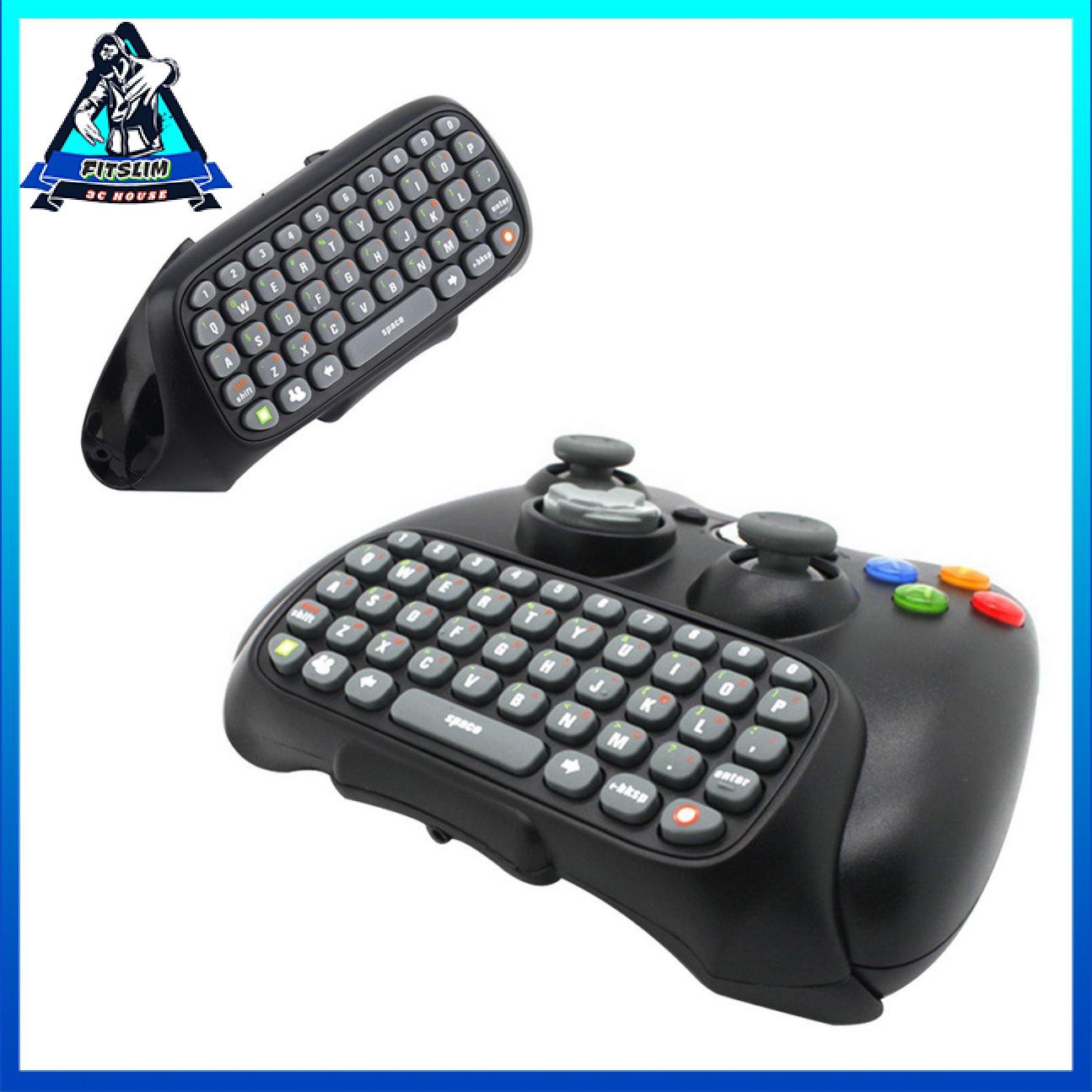 Bộ điều khiển không dây Messenger Trò chơi Bàn phím Bàn phím ChatPad cho XBOX 360 Black