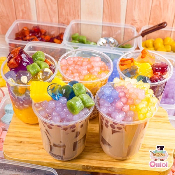 Trân châu cầu vồng nguyên liệu trà sữa Bếp Của Mẹ ONICI gói 500g