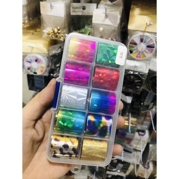 [Phụ Kiênn Nail] Set phoi giật 10 cuộn