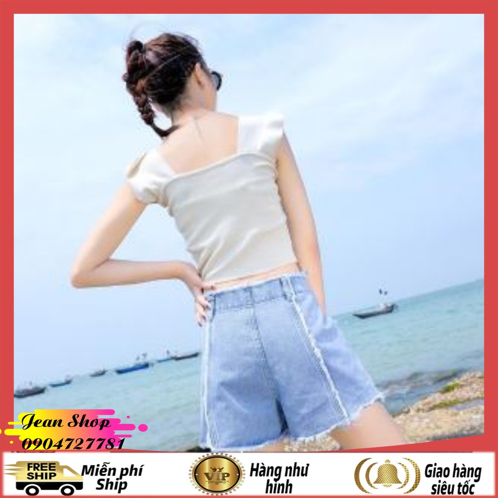 Quần bò nữ giá rẻ 🍎FREE SHIP🍎 Quần Đùi Nữ Kiểu Hàn Quốc - Quần jeans nữ ống xuông chất đẹp hàng quảng châu cao cấp