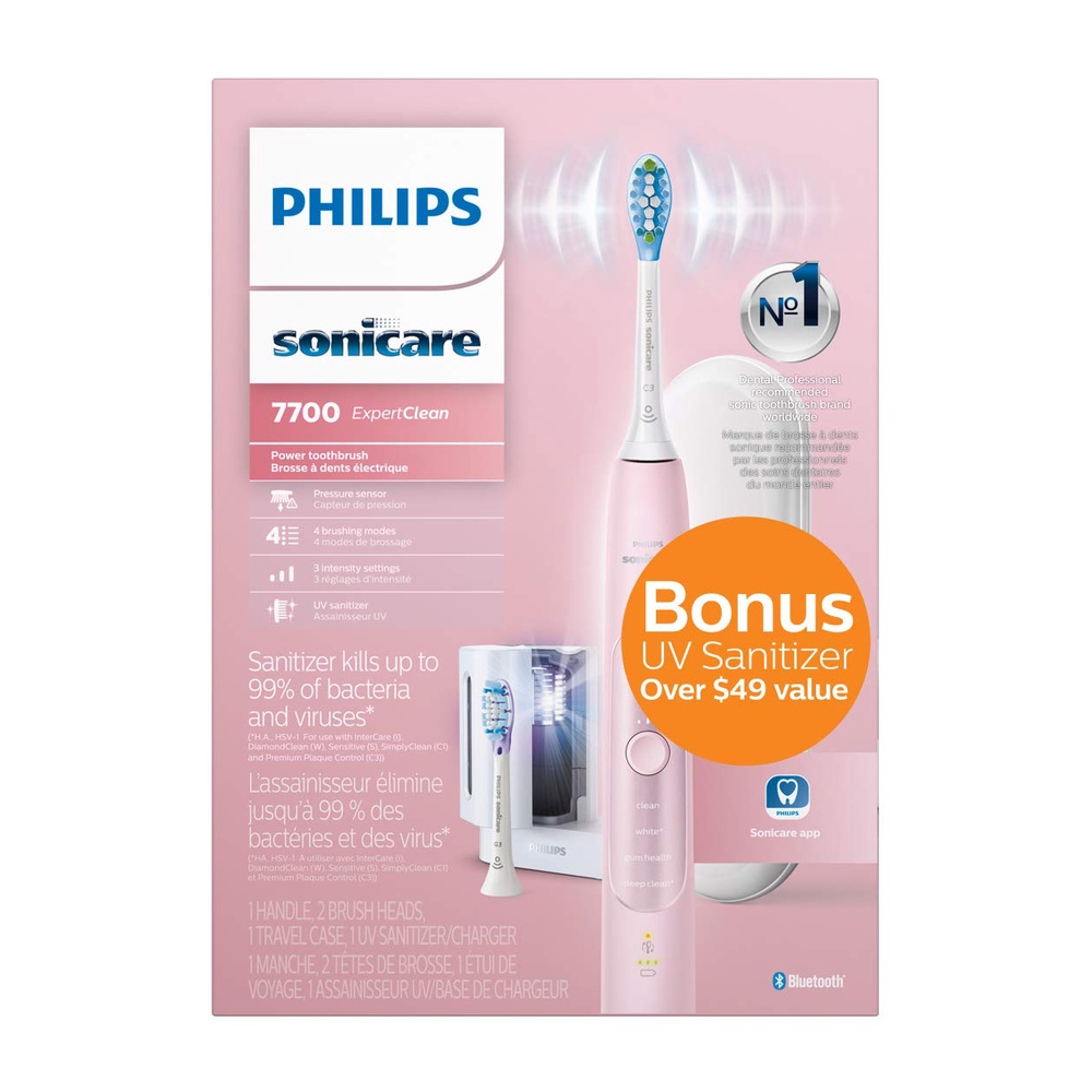 Bàn chải điện Philips Sonicare ExpertClean 7700 (hàng Mỹ)