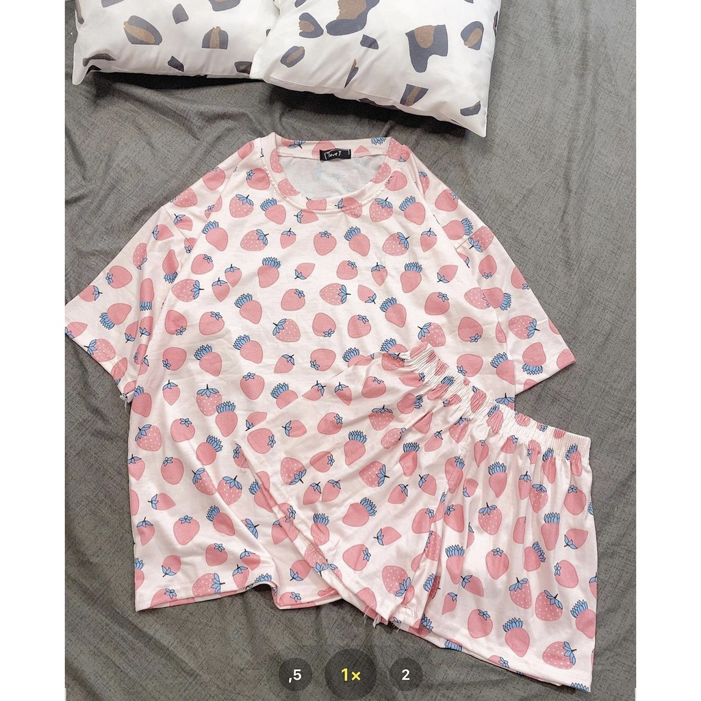 Set ngủ họa tiết dễ thương