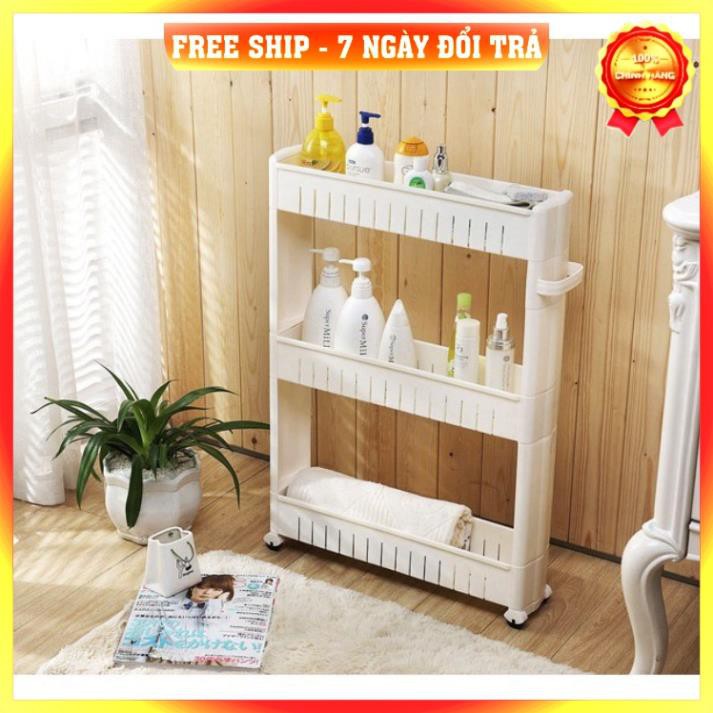 🌟🌟 KỆ 3 TẦNG CÓ BÁNH XE TIỆN DỤNG - KỆ GIA VỊ