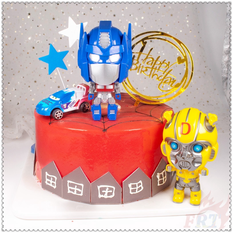 ♦ Trang Trí Bánh ♦ 1 Mô Hình Nhân Vật Bumblebee / Optimus Prime Trong Phim Transformers
