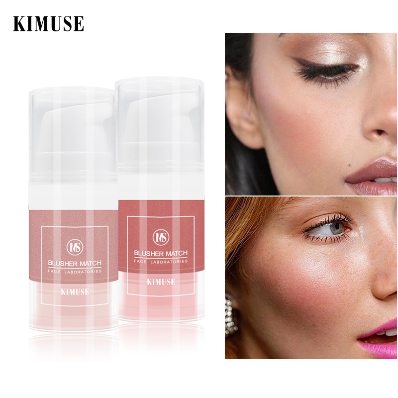 KIMUSE Phấn má hồng dạng lỏng Lâu trôi Không thấm nước Phấn má hồng tự nhiên 6ml