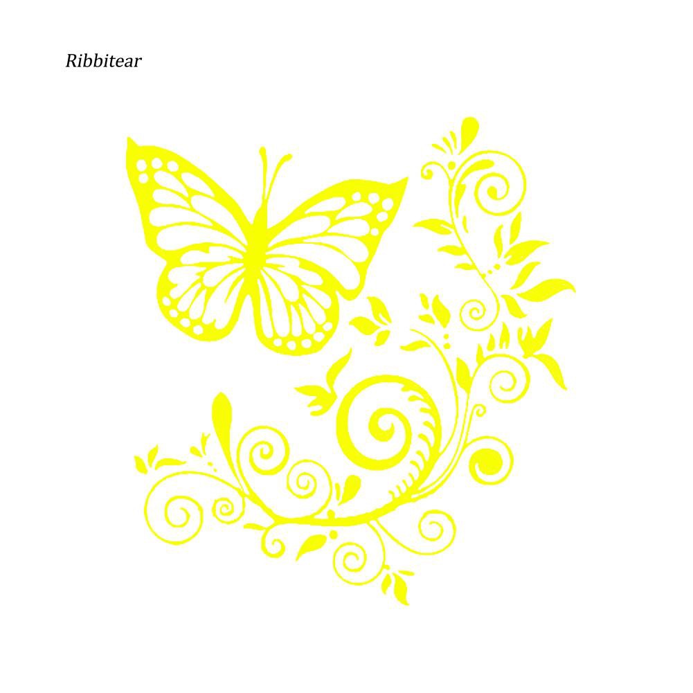 Decal rbtr _ Butterfly họa tiết hoa bướm dán trang trí xe ô tô / xe tải