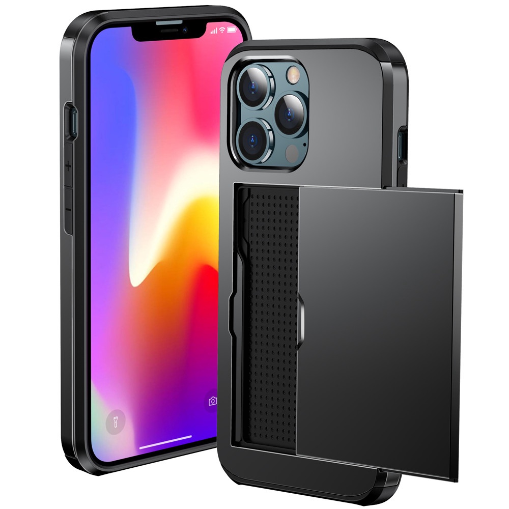 Ốp Điện Thoại Có Ngăn Đựng Thẻ Cho iPhone 14 Pro Max 13 12 Mini 11 Pro XS Max XR X 8 7 6S Plus SE 2 2020 5 5S