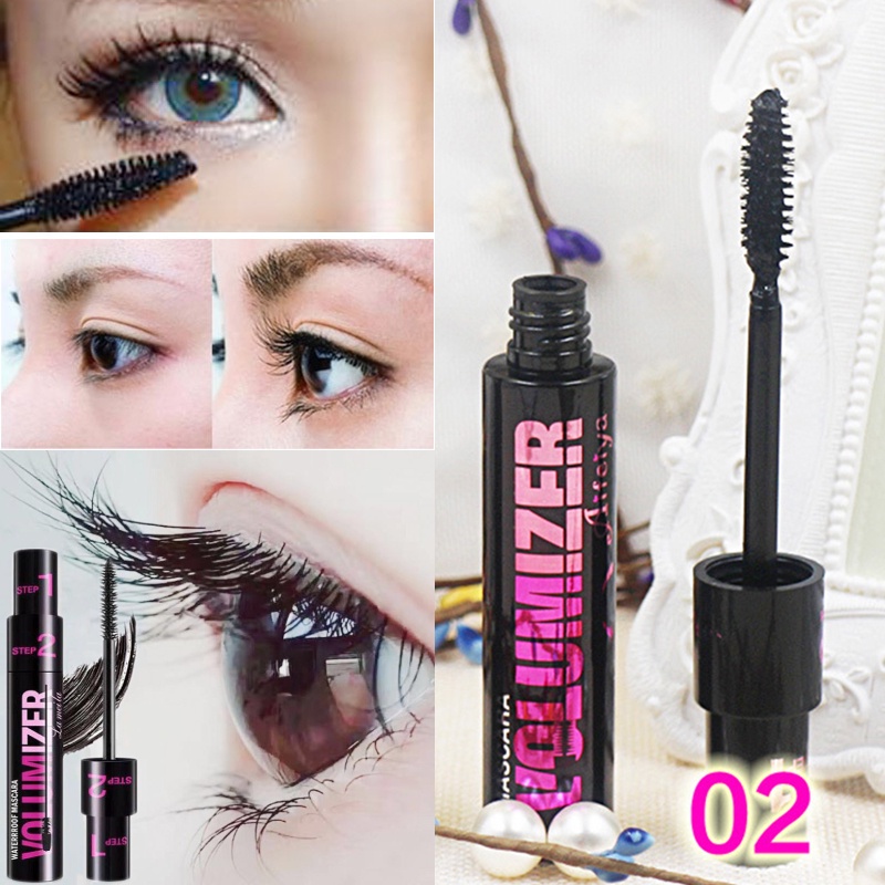 Mascara 2 Trong 1 Chống Nước Chống Mồ Hôi Cho Hàng Mi Dài Dày Và Cong Vút
