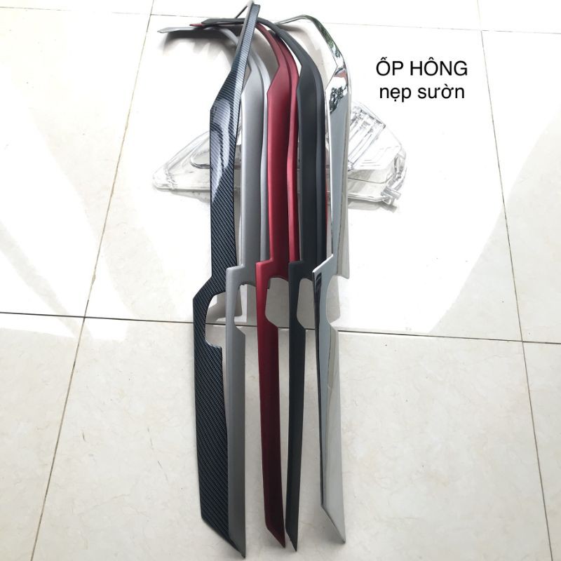 Ốp Hông, Nẹp Sườn SH 2017-2019 Đủ Màu Crom, Carbon, Đen Nhám