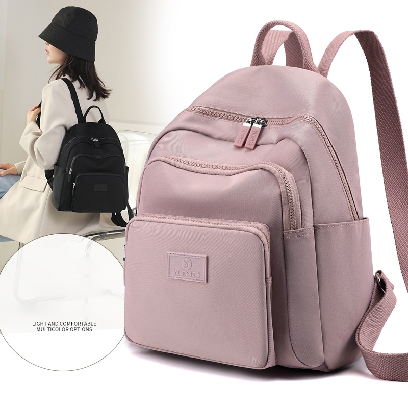 Ba Lô Canvas Siêu Nhẹ Chống Thấm Nước Thời Trang Cho Nữ