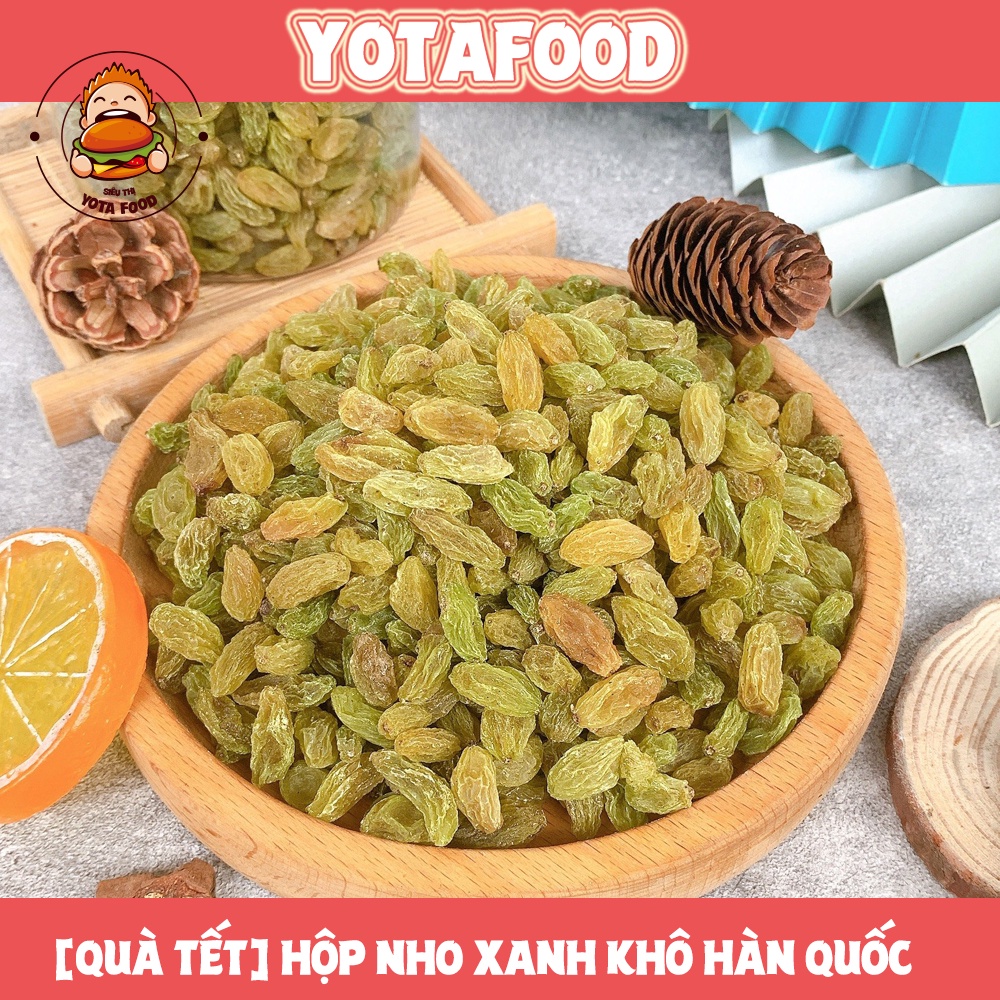 [ Quà Tết ] Hộp Nho Xanh Khô Hàn Quốc phù hợp tặng,biếu,trưng bày ngày Tết | Yotafood | WebRaoVat - webraovat.net.vn