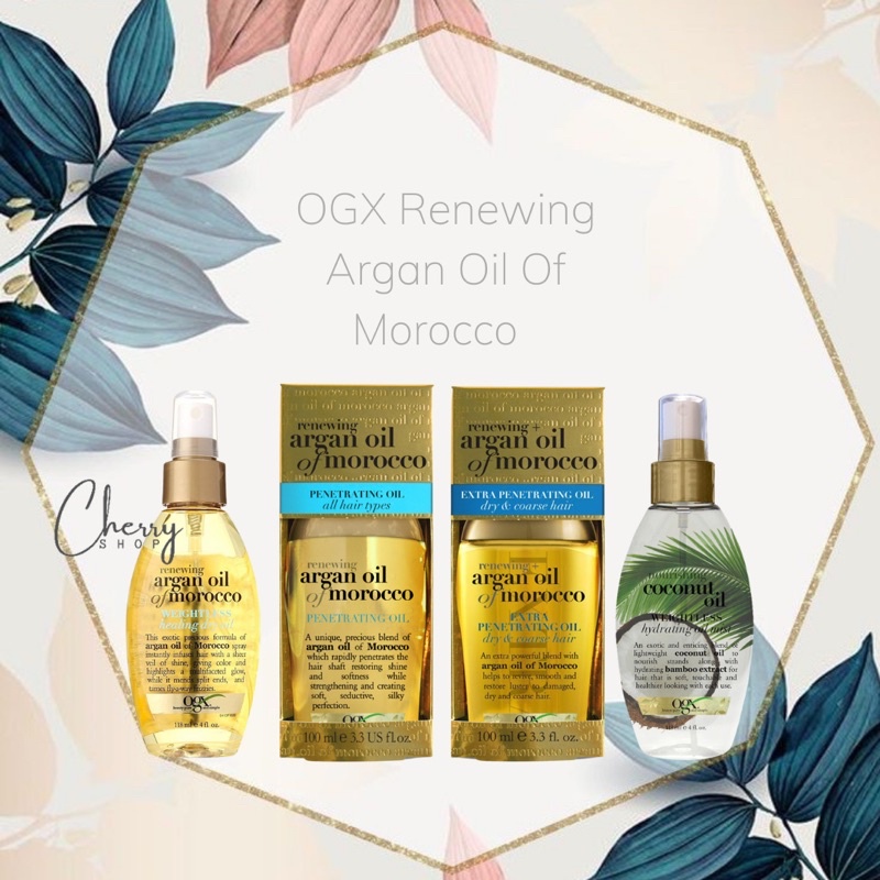 Tinh dầu dưỡng dành cho tóc khô OGX Renewing Argan Oil of Morocco Penetrating Oil (100ml)