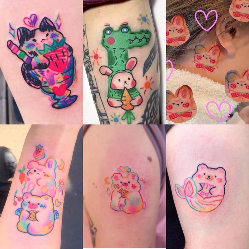 Bộ 30 miếng hình xăm dán trang trí đáng yêu sành điệu