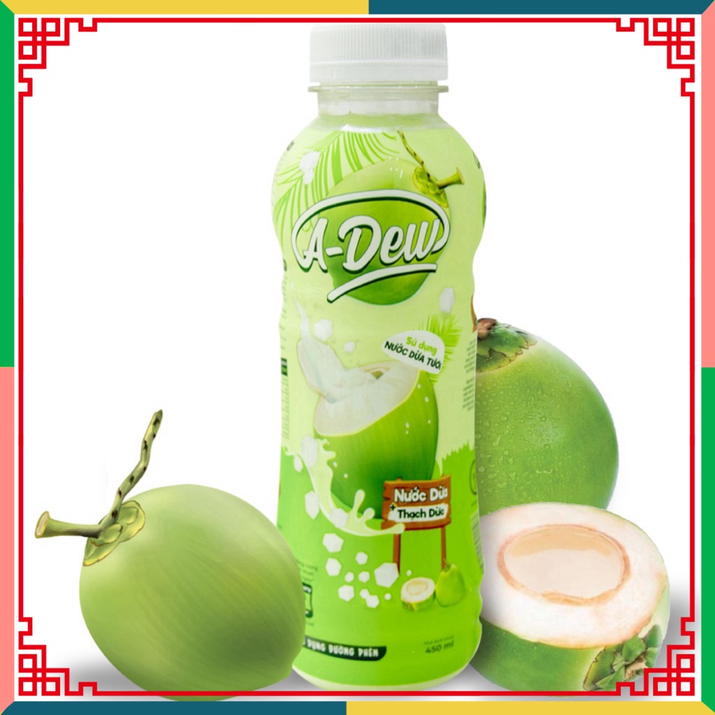 Nước dừa tươi Thạch Dừa A-Dew 450ml