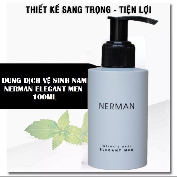 Dung Dịch Vệ Sinh Nam Giới Nerman 100ml Hương Nước Hoa Pháp Cao Cấp Nerman Men's Hygiene Solution Elegent Men Gel 100ml