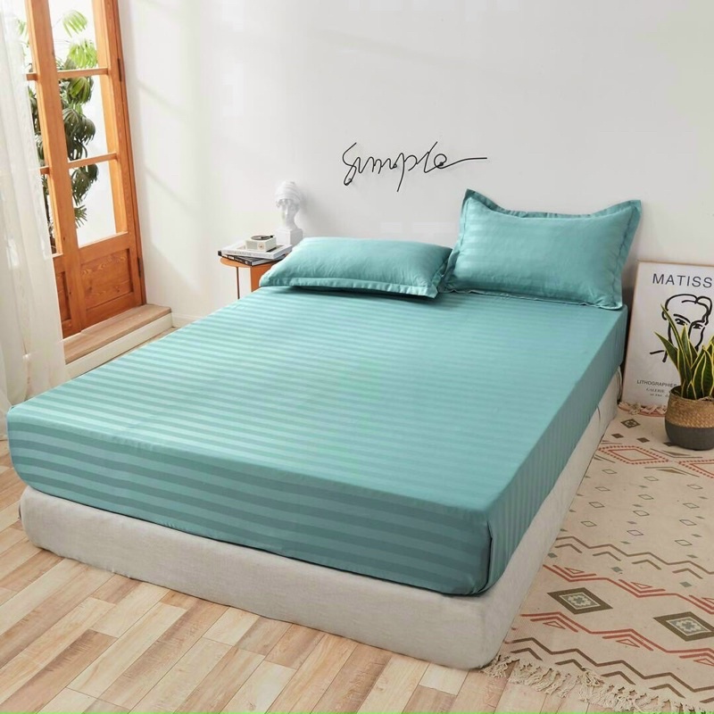 Bộ ga gối Cotton 3F dùng cho khách sạn homestay MÂY BEDDING đủ kích thước nệm đủ màu