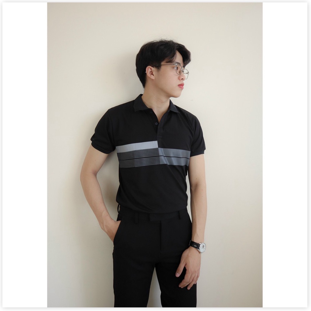 Áo thun cổ trụ ngắn tay tôn dáng chuẩn body KHANH AN