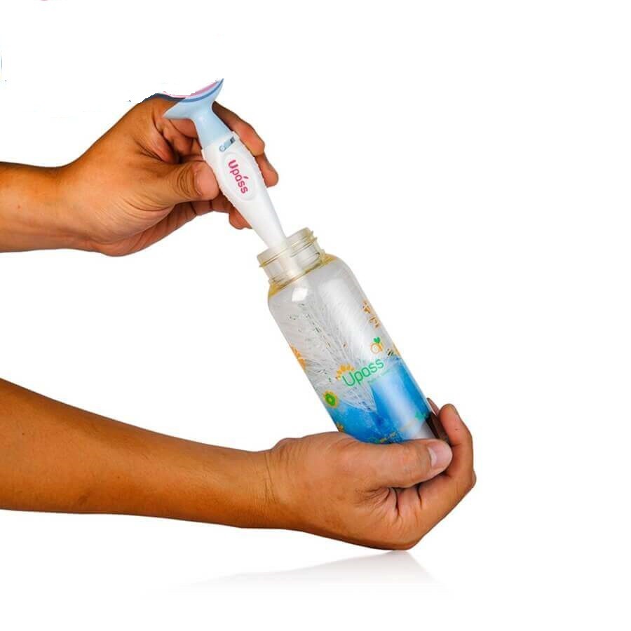 Bộ chổi cọ rửa bình sữa và núm ti không BPA thương hiệu Upass nhập khẩu Thái Lan ( có đế hút chân không chống rơi đổ)