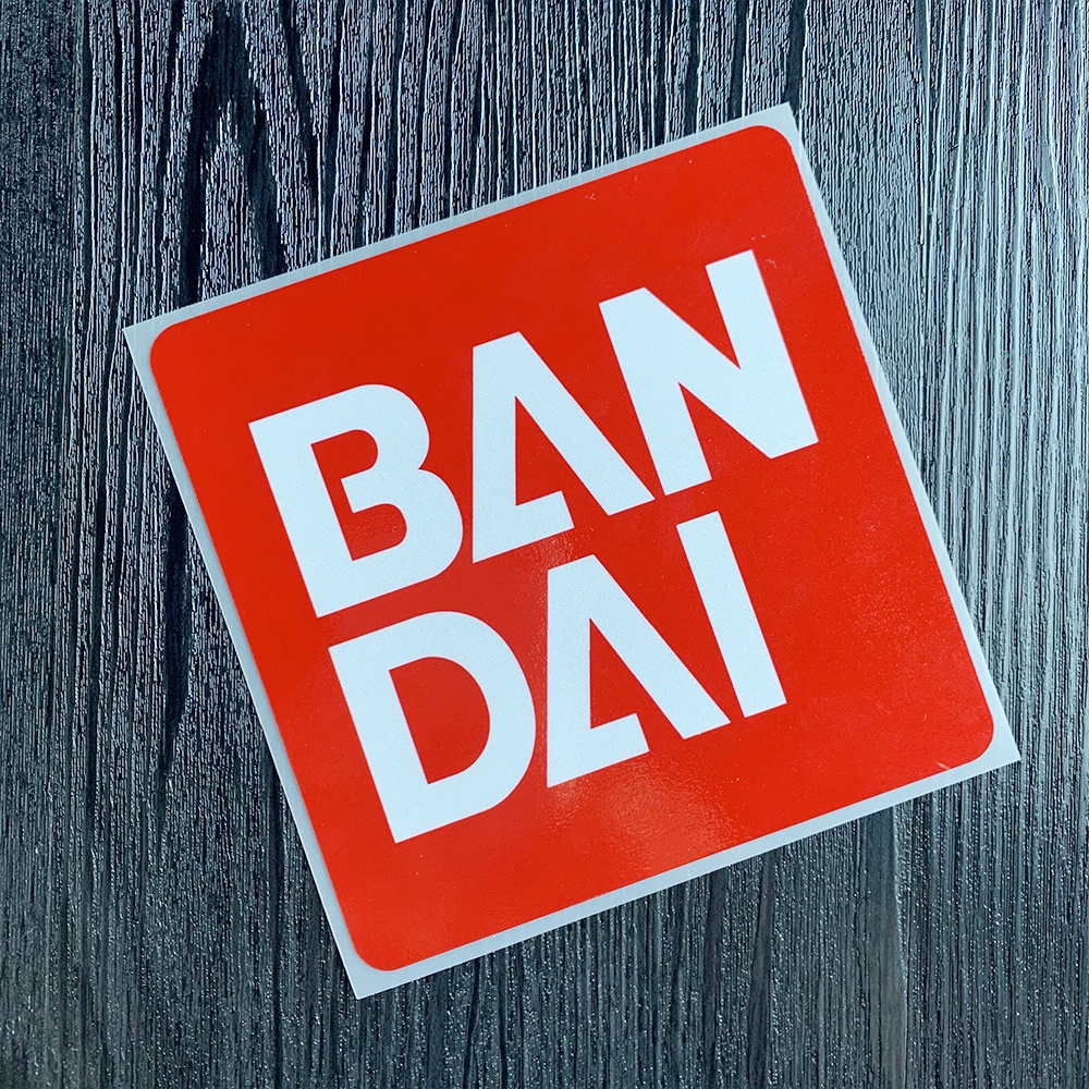 BANDAI Miếng Dán Trang Trí Xe Hơi / Xe Máy Điện Họa Tiết Hoạt Hình Gundam Nhật Bản Dễ Thương